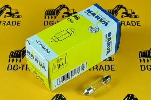 Лампа подсветки номера 12V C5W JCB (Narva) 720/10047