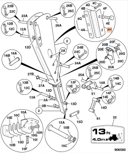 Пластина направляющей телескопа JCB (OEM) 331/30894